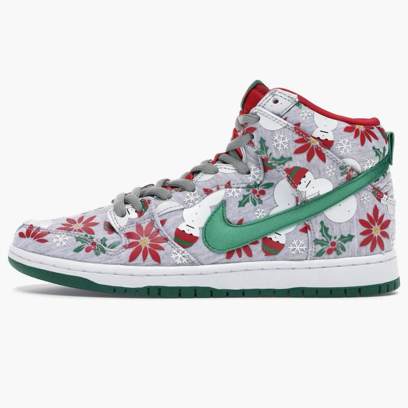 Nike SB Dunk High Concetti brutti maglione natalizio grigio (scatola speciale)
