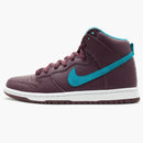 Nike Sb Dunk High Deep Burgundy Aquamarine