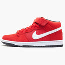 Nike Sb Dunk Mid Hyper Red White