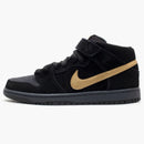 Nike Sb Dunk Mid Obsidian Metallic Gold