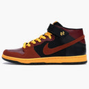 Nike Sb Dunk Mid Ostrich Team Red