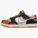 Nike Dunk Low Scrap Black Grey University Red