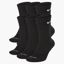 Nike Everyday Plus Cushioned Crew Socks (6 Pairs) Black