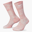 Nike Everyday Plus Cushioned Crew Socks Bleached Coral/light Soft Pink/white