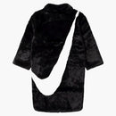 Nike Faux Fur Swoosh Long Coat Black/dark Smoke Grey/sail