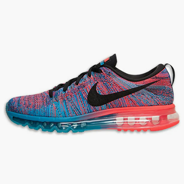 Nike Flyknit Max Blue Lagoon Bright Crimson