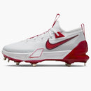Nike Force Zoom Trout 9 Elite White Pure Platinum Team Red University Red