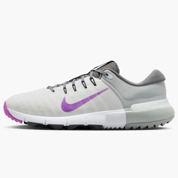 Nike Free Golf Next Nature White Iron Gray Light Smoke Gray Vivid Purple