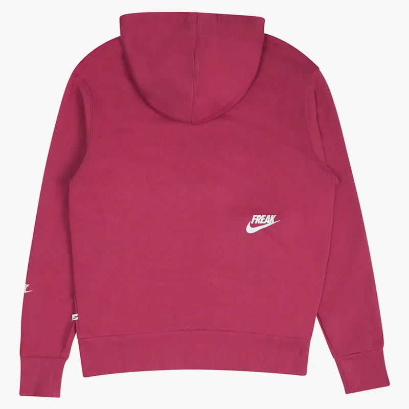 Nike Giannis Oversized Basketball Pullover Hoodie Pink