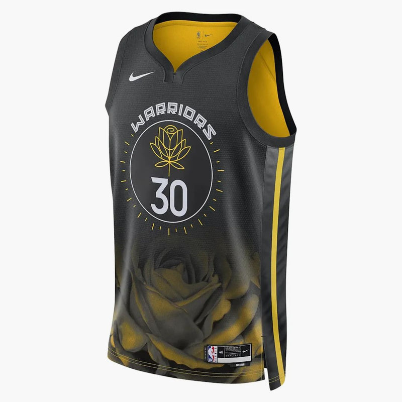 Nike Golden State Warriors 2022/23 Stephen Curry City Edition Swingman Jersey Black