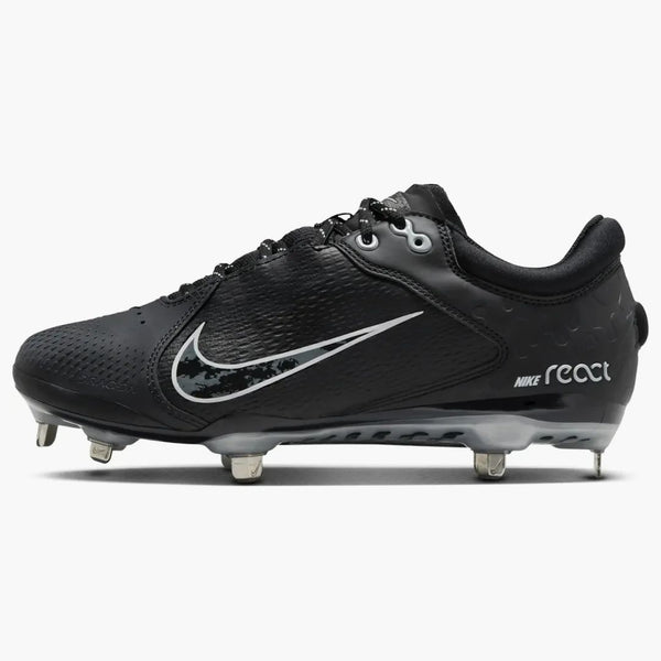 Nike Hyperdiamond 4 Elite Black Iron Grey Pure Platinum (women's)