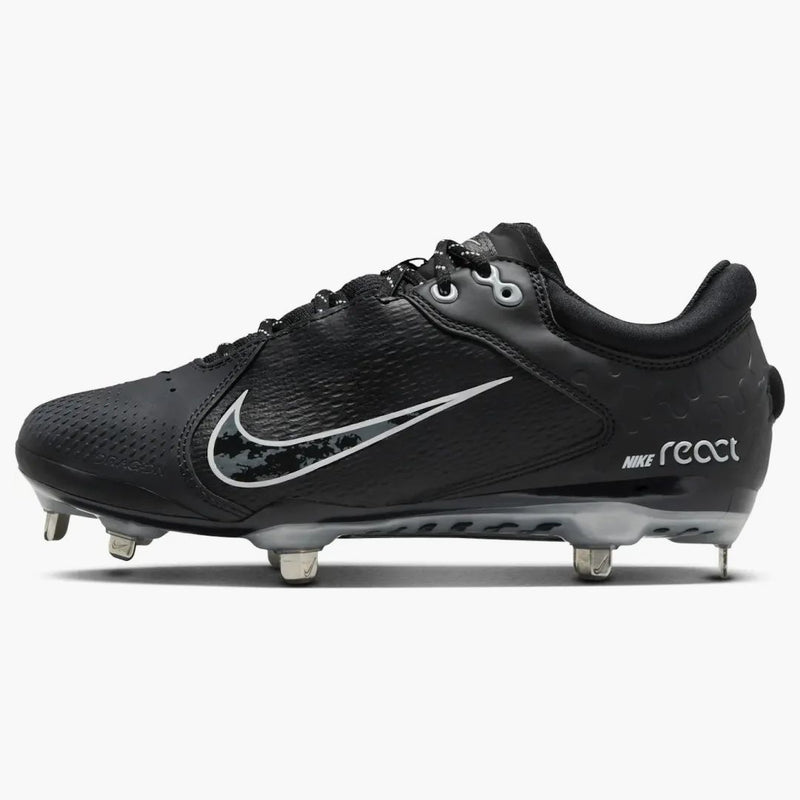 Nike Hyperdiamond 4 Elite Black Iron Grey Pure Platinum (women's)