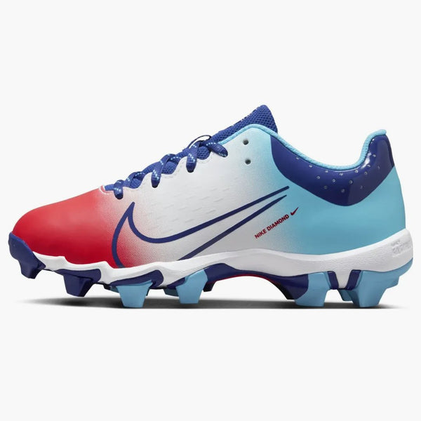 Nike Hyperdiamond 4 Keystone Light Crimson Baltic Blue White Deep Royal Blue (gs)