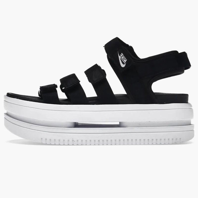 Nike Iconic Classic Sandal Black White White (women's)