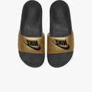 Nike Jdi Benassi Slide Black Metallic Gold (women's)