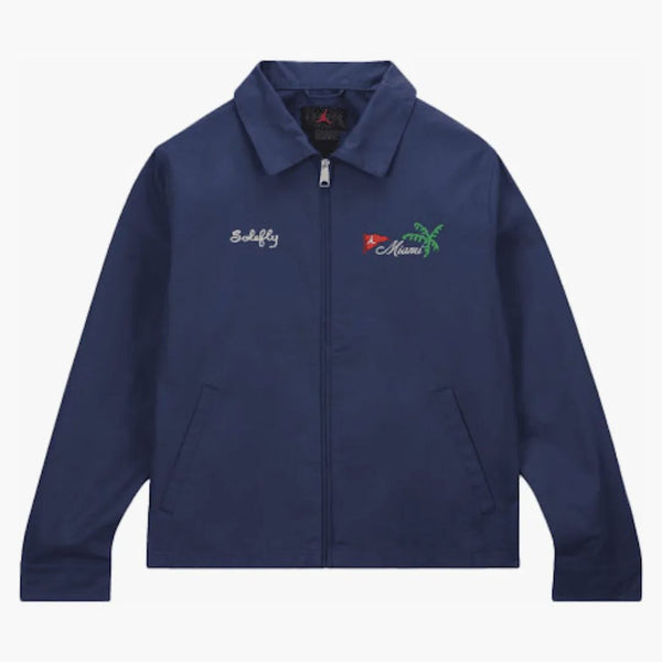 Nike Jordan Pro X Solefly Coaches Jacket Midnight Navy/fossil