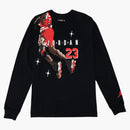 Nike Jordan Slam Dunk Contest Holiday Long Sleeve Pixel Tee Black/chile Red