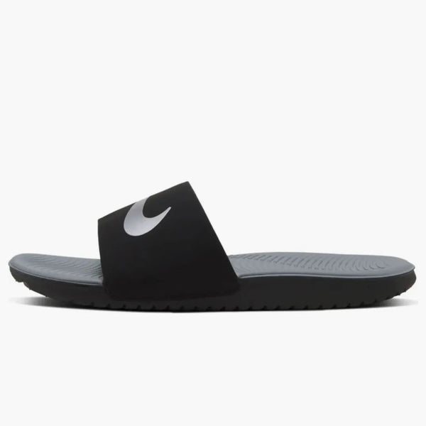Nike Kawa Slide Black Metallic Silver (gs/ps)