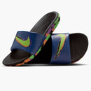 Nike Kawa Slide Se Black Blue Void Green Strike (gs)