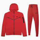 Nike Kids' Tech Fleece Full-zip Hoodie & Joggers Set University Red/black