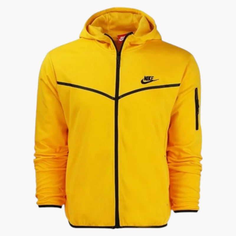 Nike Kids Tech Fleece Full Zip Hoodie & Joggers Set Yellow