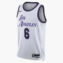 Nike LeBron James L.A. Lakers Dri-Fit Jersey White