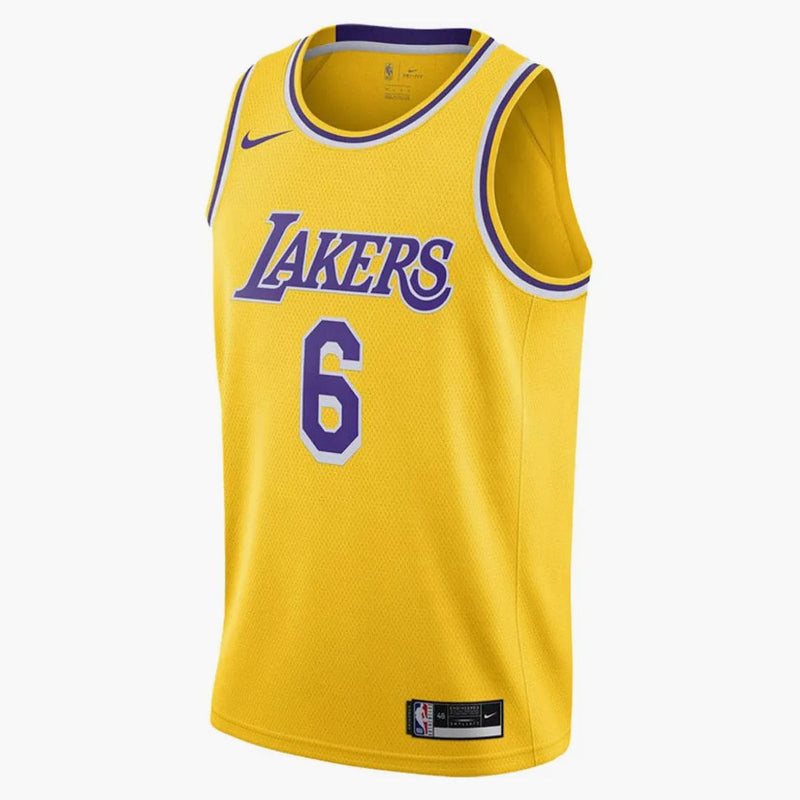 Nike LeBron James Lakers Icon Edition Jersey Yellow/Purple