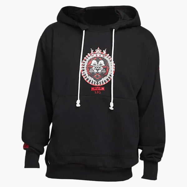 Nike Lebron X Liverpool F.c. Pullover Hoodie Black/gym Red