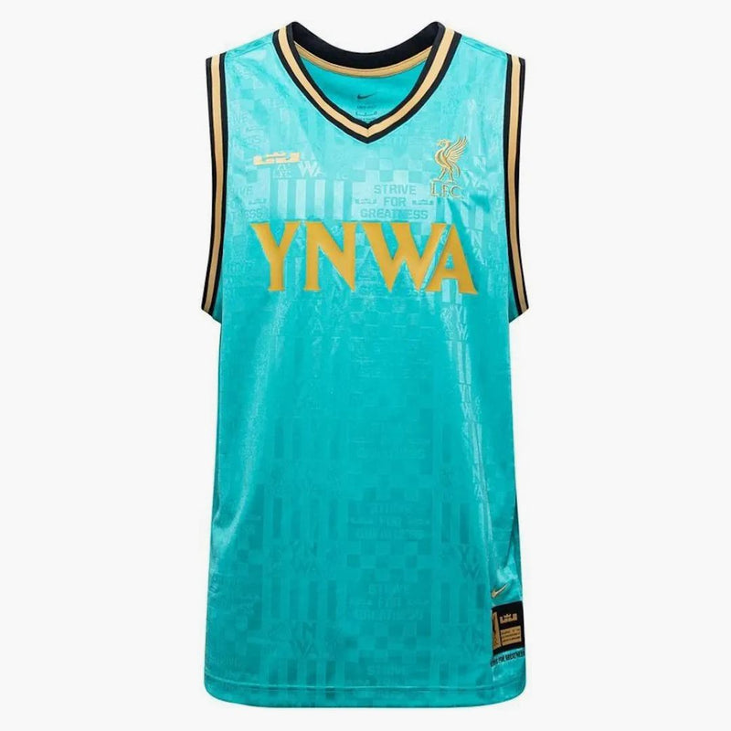 Nike Liverpool Fc X Lebron James Dna Basketball Jersey Washed Teal/truly Gold