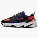 Nike M2k Tekno Black Deep Royal Blue Bright Crimson