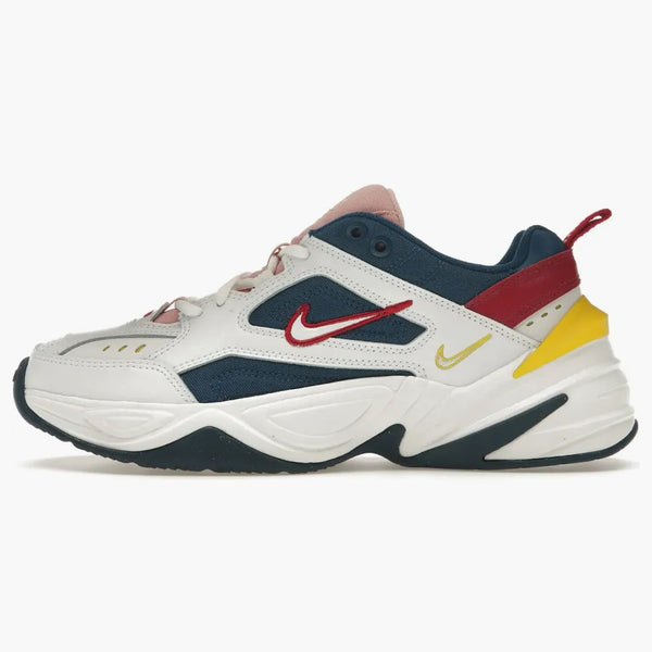Nike M2k Tekno Blue Force Summit White Chrome Yellow (women's)