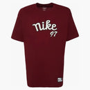 Nike Max90 Basketball Loose Fit T-shirt Dark Red/white