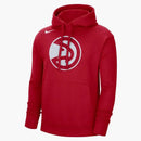 Nike Nba Atlanta Hawks Fleece Pullover Hoodie Red