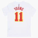 Nike Nba Atlanta Hawks Trae Young T-shirt White/red/yellow