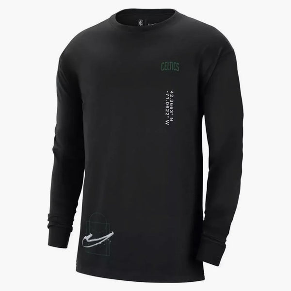 Nike Nba Boston Celtics Cts Max 90 L/s T-shirt Black