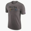 Nike Nba Brooklyn Nets City Edition Logo T-shirt Grey
