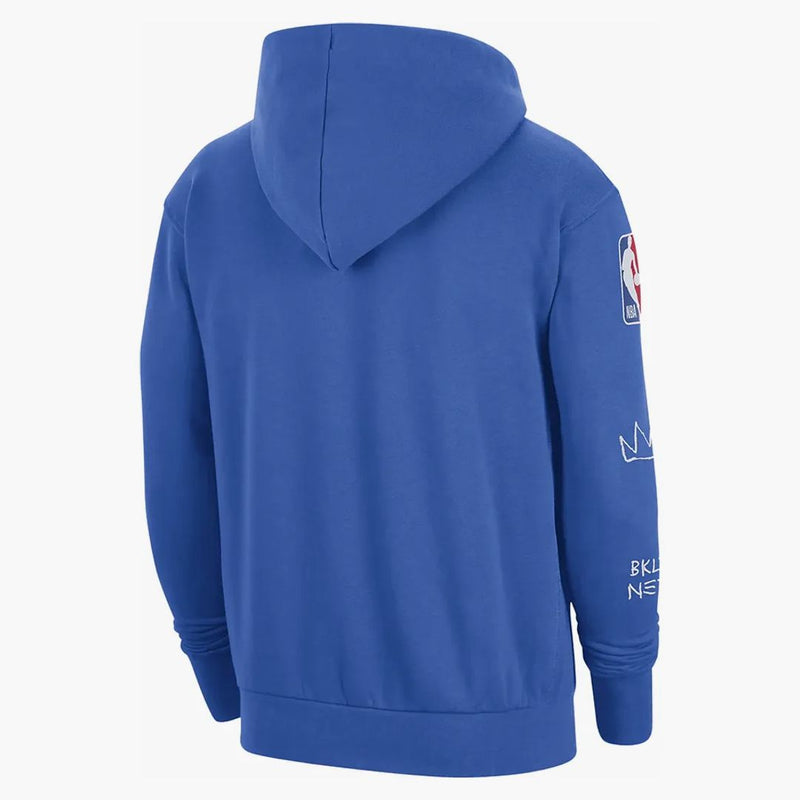 Nike Nba Brooklyn Nets Courtside City Edition Loose Fit Hoodie Royal Blue