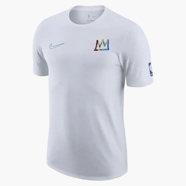 Nike Nba Brooklyn Nets Courtside City Edition Loose Fit T-shirt White