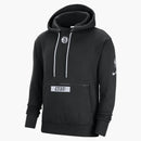 Nike Nba Brooklyn Nets Courtside Fleece Loose Fit Hoodie Black