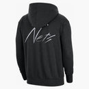 Nike Nba Brooklyn Nets Courtside Fleece Pullover Loose Fit Hoodie Black