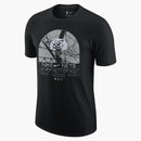 Nike Nba Brooklyn Nets Courtside Max 90 Loose Fit T-shirt Black/white/grey