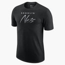 Nike Nba Brooklyn Nets Courtside Max 90 Loose Fit T-shirt Dark Grey/white
