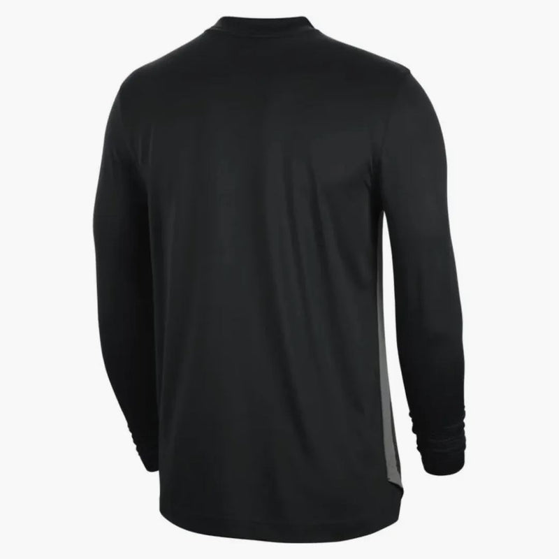 Nike Nba Brooklyn Nets Dri-fit Loose Fit Long Sleeve T-shirt Black