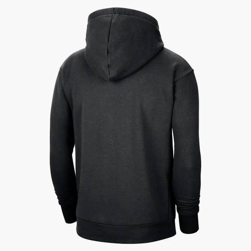 Nike Nba Brooklyn Nets Essential Fleece Pullover Loose Fit Hoodie Black