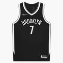Nike Nba Brooklyn Nets Kevin Durant 75th Anniversary 2020/2021 Icon Edition Jersey Black/white