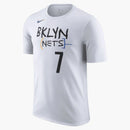 Nike Nba Brooklyn Nets Kevin Durant City Edition T-shirt White