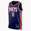 Nike Nba Brooklyn Nets Kyrie Irving City Edition 2021/22 Anniversary Dri-fit Swingman Jersey Midnight Navy/gym Red/white