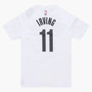 Nike Nba Brooklyn Nets Kyrie Irving Short Sleeve T-shirt White/black