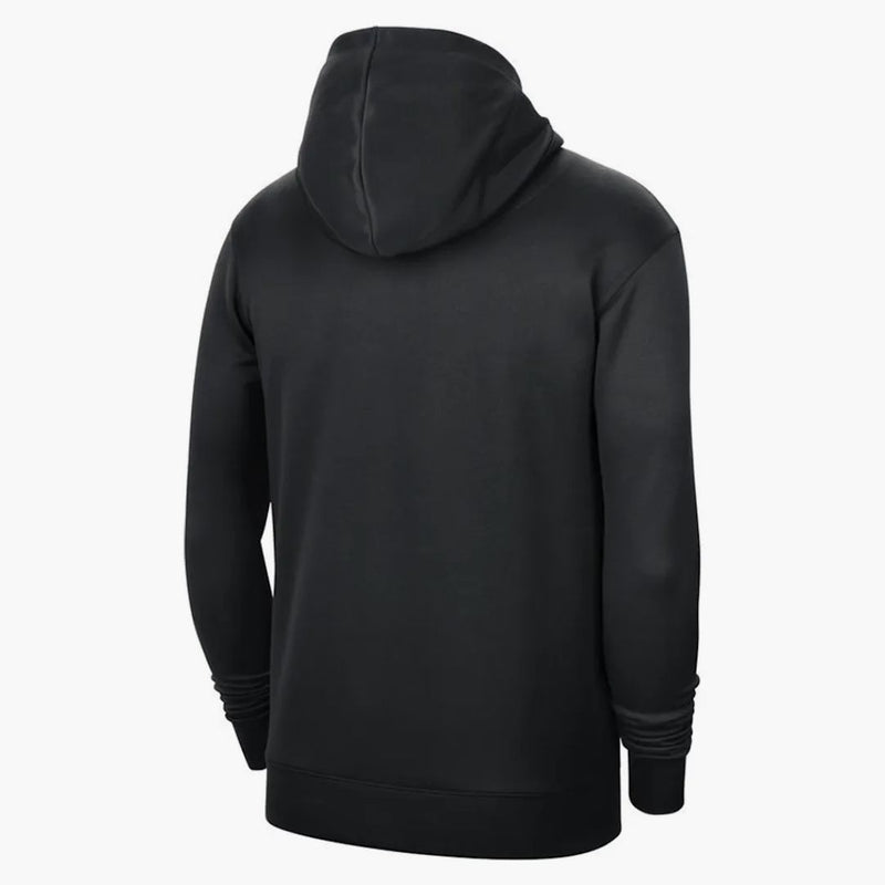 Nike Nba Brooklyn Nets Spotlight Pullover Dri-fit Loose Fit Hoodie Black