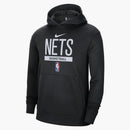 Nike Nba Brooklyn Nets Spotlight Pullover Dri-fit Loose Fit Hoodie Black